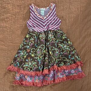 Matilda Jane Pink and Brown Floral Dress